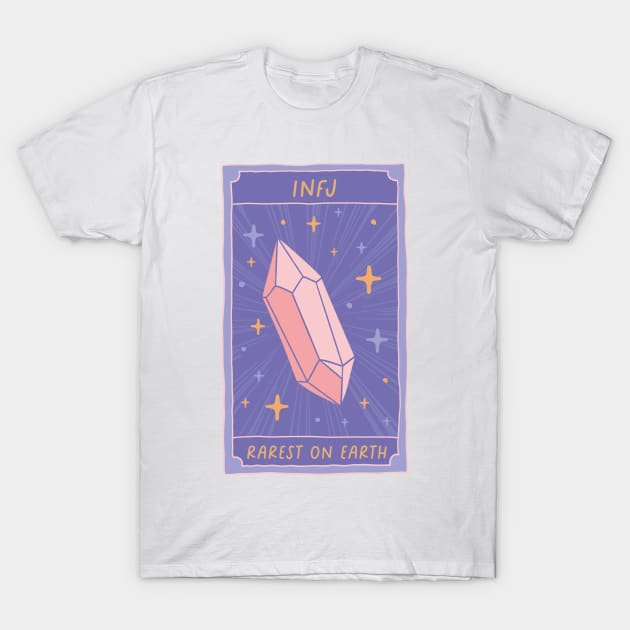 INFJ - Rarest On Earth Tarot Card T-Shirt by krimons